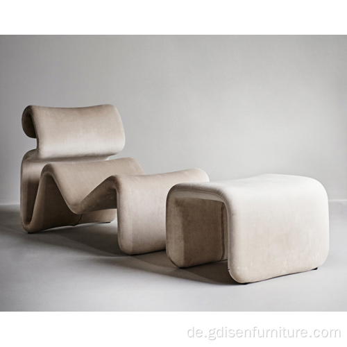 Abstrakte Linien falten und etcetera Bend Lounge Stuhl